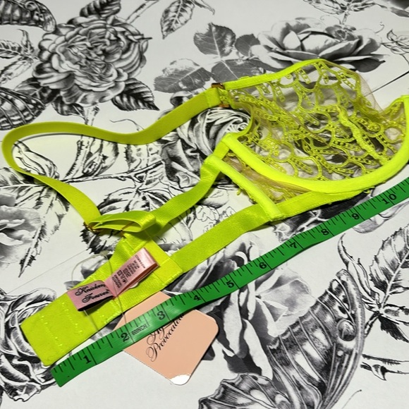 Agent Provocateur Lime Yellow Lace Underwire Axis Bra, 34D, New with tags! - Picture 11 of 11